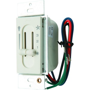image:imageHunter Dual Slide Ceiling Fan Wall Control Switch  For Hunter amp Casablanca Fans 3 Speed Control Full Range Light Dimmer Indoor Wall Switch 27182Off White