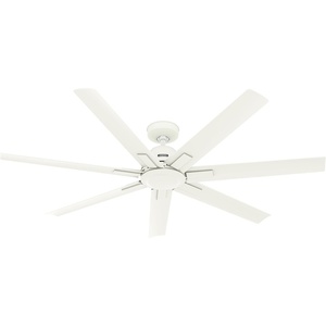 image:imageHunter Fan 60 inch Matte White IndoorOutdoor Ceiling Fan with 7 Baldes for Living Room Bedroom Farmhouse Porch Renewed