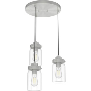 image:imageHunter Fan Company 19158 Devon Park Cluster Pendant Light Brushed Nickel