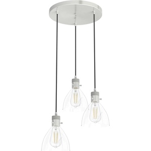 image:imageHunter Fan Company 19310 Van Nuys Cluster Pendant Light Brushed Nickel