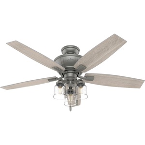 image:imageHunter Fan Company 50402 Charlotte Ceiling Fan 52 Matte Silver Finish