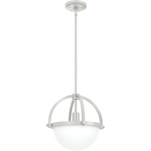 image:imageHunter Wedgefield Hanging Globe Pendant Light Alturas Gold  Modern Lighting Fixture for Kitchen Island Bedroom or Living Room Customizable Hanging Options for Ceiling 19234Brushed Nickel