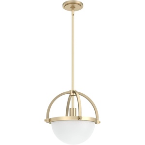 image:imageHunter Wedgefield Hanging Globe Pendant Light Alturas Gold  Modern Lighting Fixture for Kitchen Island Bedroom or Living Room Customizable Hanging Options for Ceiling 19234Alturas Gold