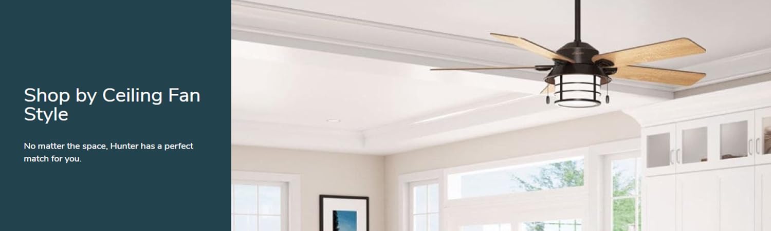 Explore Hunter Smart Fans | Energy-Saving Indoor & Patio Fans,Experience Quiet Cooling