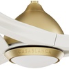 image:imageCasablanca Fan 54 inch Ceiling Fan with Light and Remote Outdoor or Indoor Gold Ceiling Fan for Porch Living Room Office Kitchen Garage 3 Blades Renewed