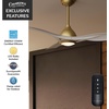 image:imageCasablanca Fan 54 inch Ceiling Fan with Light and Remote Outdoor or Indoor Gold Ceiling Fan for Porch Living Room Office Kitchen Garage 3 Blades Renewed