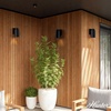 image:imageHUNTER Kennicott Matte Black Outdoor Wall Hanging 1 Light 11 Inch