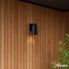 image:imageHUNTER Kennicott Matte Black Outdoor Wall Hanging 1 Light 11 Inch