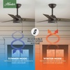 image:imageHunter Fan 36 inch Ceiling Fan with No Light Outdoor or Indoor Noble Bronze Ceiling Fan with Pull Chain for Kids Room Porch Living Room Office Kitchen Garage 3 Blades Renewed