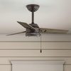 image:imageHunter Fan 36 inch Ceiling Fan with No Light Outdoor or Indoor Noble Bronze Ceiling Fan with Pull Chain for Kids Room Porch Living Room Office Kitchen Garage 3 Blades Renewed