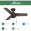 image:imageHunter Fan 36 inch Ceiling Fan with No Light Outdoor or Indoor Noble Bronze Ceiling Fan with Pull Chain for Kids Room Porch Living Room Office Kitchen Garage 3 Blades Renewed