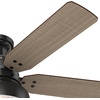 image:imageHunter Fan 52 in Outdoor Low Profile Ceiling Fan with LED Light kit in Matte Black Renewed