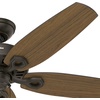 image:imageHunter Fan 52 inch Outdoor Ceiling Fan in New Bronze with 5 Stained Oak Fan Blades Renewed