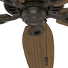 image:imageHunter Fan 52 inch Outdoor Ceiling Fan in New Bronze with 5 Stained Oak Fan Blades Renewed