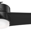 image:imageHunter Fan 54 in Contemporary Matte Black IndoorOutdoor Ceiling Fan with Light Kit Renewed