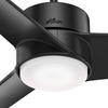 image:imageHunter Fan 54 in Contemporary Matte Black IndoorOutdoor Ceiling Fan with Light Kit Renewed