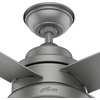 image:imageHunter Fan 54 inch Contemporary Matte Silver Finish Outdoor Ceiling Fan with LED Light Kit Renewed