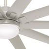 image:imageHunter Fan 72 inch Ceiling Fan with Light Outdoor or Indoor Matte Nickel Ceiling Fan for Porch Living Room Office Kitchen Garage 10 Blades Renewed