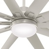 image:imageHunter Fan 72 inch Ceiling Fan with Light Outdoor or Indoor Matte Nickel Ceiling Fan for Porch Living Room Office Kitchen Garage 10 Blades Renewed