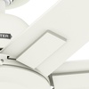 image:imageHunter Fan 72 inch Ceiling Fan with No Light Outdoor or Indoor Matte White Ceiling Fan for Porch Living Room Office Kitchen Garage 7 Blades Renewed