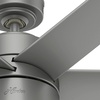 image:imageHunter Fan 72 inch Contemporary Matte Silver Outdoor Ceiling Fan with Light Kit Renewed