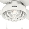 image:imageHunter Fan Company 51732 Spring Mill Indoor and Outdoor Ceiling Fan with Light 52 White