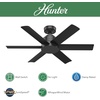 image:imageHunter Fan Outdoor or Indoor Ceiling Fan 44 in Matte Black Ceiling Fan with No Light for Patios Living Room Bedroom Porch Garage 6 Blades Renewed