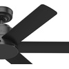 image:imageHunter Fan Outdoor or Indoor Ceiling Fan 44 in Matte Black Ceiling Fan with No Light for Patios Living Room Bedroom Porch Garage 6 Blades Renewed