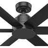 image:imageHunter Fan Outdoor or Indoor Ceiling Fan 44 in Matte Black Ceiling Fan with No Light for Patios Living Room Bedroom Porch Garage 6 Blades Renewed