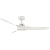 image:imageHunter Fan 52 inch Ceiling Fan with No Light Outdoor or Indoor White Ceiling Fan with 3 Blades for Porch Living Room Office Kitchen Garage Renewed