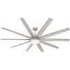image:imageHunter Fan 72 inch Ceiling Fan with Light Outdoor or Indoor Matte Nickel Ceiling Fan for Porch Living Room Office Kitchen Garage 10 Blades Renewed