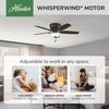 image:imageHunter Kenbridge Indoor Ceiling Fan with LED Light 52 inch Fresh White  Low Profile Flush Mount Pull Chain 5 Blades For Bedroom Living Room Kitchen 53378Noble Bronze