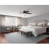 image:imageHunter Kenbridge Indoor Ceiling Fan with LED Light 52 inch Fresh White  Low Profile Flush Mount Pull Chain 5 Blades For Bedroom Living Room Kitchen 53378Noble Bronze