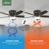 image:imageHunter Kenbridge Indoor Ceiling Fan with LED Light 52 inch Fresh White  Low Profile Flush Mount Pull Chain 5 Blades For Bedroom Living Room Kitchen 53378Noble Bronze