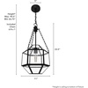 image:imageHunter  Indria 1Light Rustic Iron Dimmable Medium Size Pendant Light for Bedrooms Kitchens Dining Living Rooms  19363