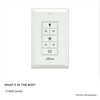 image:imageHunter Universal Ceiling Fan Wall Control Switch White  Hunter amp Casablanca Fan Light Switch Controls Speed amp Light Full Range Light Dimmer Indoor Use 99815Wall Control Panel