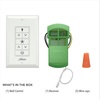 image:imageHunter Universal Ceiling Fan Wall Control Switch White  Hunter amp Casablanca Fan Light Switch Controls Speed amp Light Full Range Light Dimmer Indoor Use 99815Wall Control Panel  Receiver