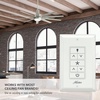 image:imageHunter Universal Ceiling Fan Wall Control Switch White  Hunter amp Casablanca Fan Light Switch Controls Speed amp Light Full Range Light Dimmer Indoor Use 99815Wall Control Panel
