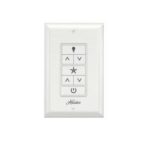 image:imageHunter Universal Ceiling Fan Wall Control Switch White  Hunter amp Casablanca Fan Light Switch Controls Speed amp Light Full Range Light Dimmer Indoor Use 99815Wall Control Panel