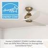 image:imageCasablanca Fan 52 inch Ceiling Fan with No Light Outdoor or Indoor Luxe Gold  Matte White Ceiling Fan with Remote for Porch Living Room Office Kitchen Garage 3 Blades Renewed