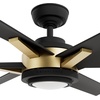 image:imageCasablanca Fan 65 inch Ceiling Fan with Light and Remote Outdoor or Indoor Gold Ceiling Fan for Porch Living Room Office Kitchen Garage 6 Blades Renewed