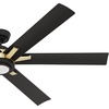 image:imageCasablanca Fan 65 inch Ceiling Fan with Light and Remote Outdoor or Indoor Gold Ceiling Fan for Porch Living Room Office Kitchen Garage 6 Blades Renewed