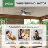 image:imageHunter Fan 52 Inch Casual Matte Silver Finish Outdoor Ceiling Fan With LED Light Kit and Pull Chain Renewed