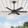 image:imageHunter Fan 52 inch Casual Noble Bronze Outdoor Ceiling Fan with 6 Blades Renewed