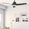image:imageHunter Fan 52 inch IndoorOutdoor Matte Black Ceiling Fan with Light and Remote Control for Bedroom Living Room Dining Room Kitchen Office Patio CC5C27C49 Renewed
