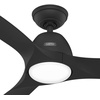 image:imageHunter Fan 52 inch IndoorOutdoor Matte Black Ceiling Fan with Light and Remote Control for Bedroom Living Room Dining Room Kitchen Office Patio CC5C27C49 Renewed