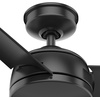 image:imageHunter Fan 52 inch Outdoor Ceiling Fan for Patio with 3 blades Farmhouse Ceiling Fan Matte Black for Living Room Bedroom Farmhouse Kitchen Renewed