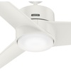 image:imageHunter Fan 54 inch Casual Fresh White IndoorOutdoor Ceiling Fan with LED Light Kit for Patio Farmhouse Bedroom Living RoomFamily Room Dining Room Kitchen Office Renewed