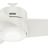 image:imageHunter Fan 54 inch Casual Fresh White IndoorOutdoor Ceiling Fan with LED Light Kit for Patio Farmhouse Bedroom Living RoomFamily Room Dining Room Kitchen Office Renewed