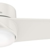 image:imageHunter Fan 54 inch Ceiling Fan with Light Outdoor or Indoor White Ceiling Fan for Porch Living Room Office Kitchen Garage 3 Blades Renewed